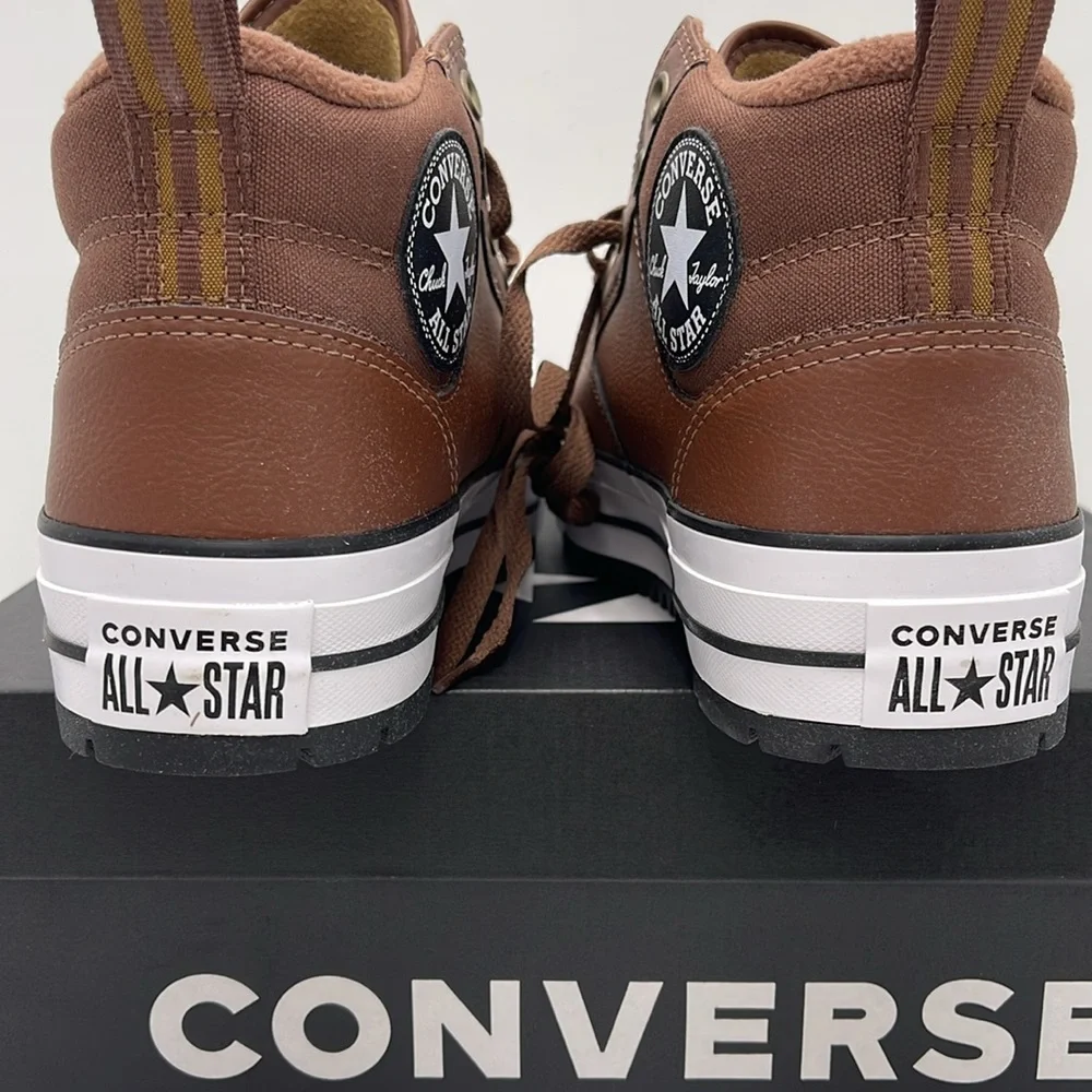 Converse Men’s CTAS MALDEN STREET BOOT MID BEAR NAP/TOADSTOOL TAN/WHITE A08561C - Picture 14 of 16